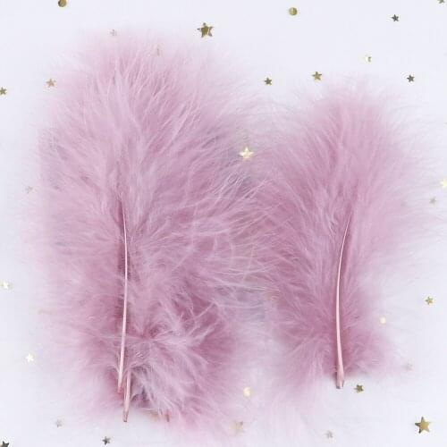 100pcs Turkey Marabou feather Jewelry Hats Decoration feathers 10-15cm/4-6 inches Natural Feather Ribbon Sewing Accessory