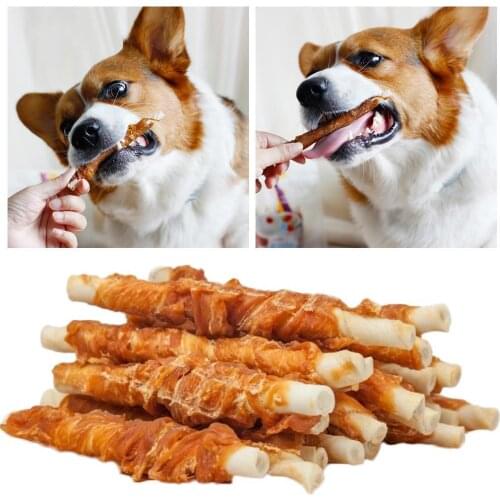 110g Dog Molar Snack Fresh Beef Chicken Breast Pet Snack Teeth Molar Training Supplies Pet Biscuit Clean Rewards Stick