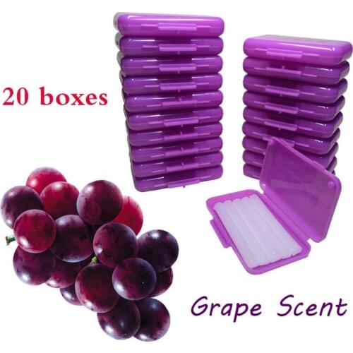 20 boxes/lot Dental Orthodontic Protection Ortho Wax for Brace Irritation Grape Scent Flavor Oral Hygiene