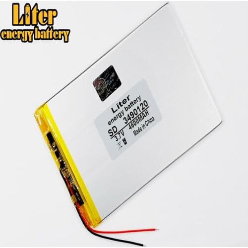 3.7V lithium Tablet polymer battery 3490120 4600mah Tablet PC MP5/E-book/PDA/power bank rechargeable b