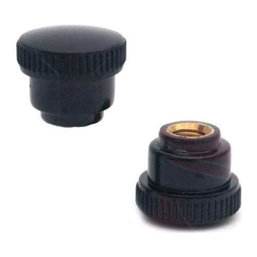 3pcs M4 M5 M6 bakelite grip hand nuts hands knurled handwheel knob handle arm hilt adjust brass core nut 17mm head diameter