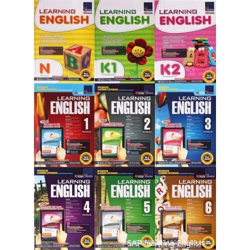 9 Pcs/Set Sap Learning English Collection N-G6 Children Exercise Book Singapore Kindergarten Primary School Study Textbook