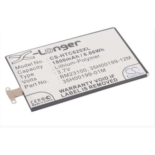 Cameron Sino 1800mah battery for HTC Accord C620 C620e C625 C625e Phone 8X LTE PM23200 Windows Phone 8X BM23100 BTR6990B