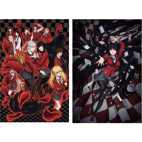 Anime De Yumeko Jabami Kakegurui Silk HD Prints Picture Wall Art Painting Home Decoration Poster Living Room Frame