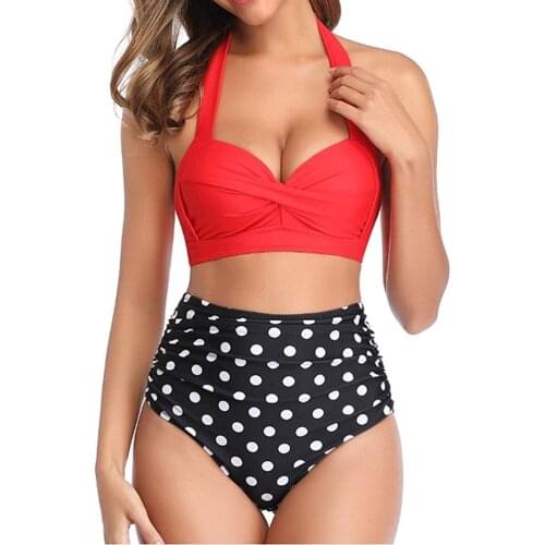 Ruched Lace High waist Brazilian bikini set 2020 swimwear women Bandeau swimsuit female Push up bathing suit bathers biquini