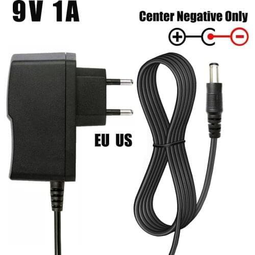 9V1A Power Supply AC/DC Adapter for Casio Piano Keyboard Guitar Effects Pedal Boss Zoom Dunlop Ditto Electro Harmonix Charger