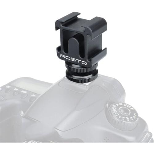 Three-head Camera Hot Shoe Mount Bracket Holder for Canon/Nikon/Sony DSLR SLR Microphone Monitor Light Expansion Ports Adapter