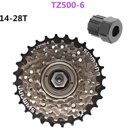 Shimano MF-TZ500-7/6 Mountain Bike 3x7-speed 14-34T Multiple Freewheel HYPERGLIDE Bicycle Parts