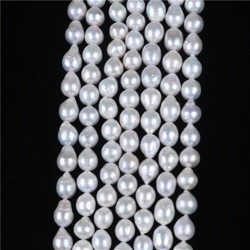 Hot sale 11-12mm big baroque pearl strands for making jewelry