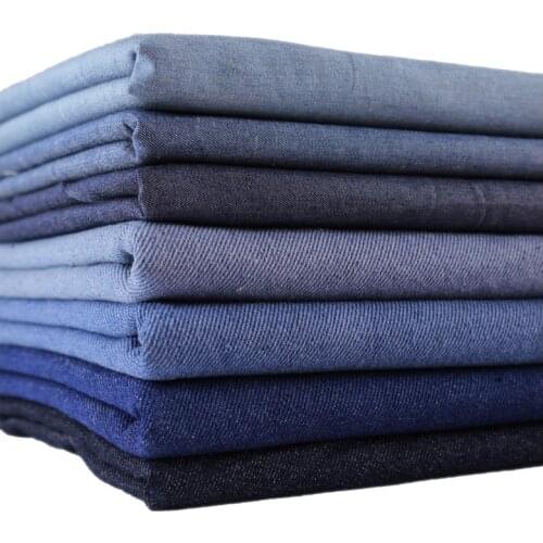 Cotton Washed Denim Fabric Soft Comfortable Healthy Environmentally Friendly Wear-resistant Denim Clothing Pants Backpack