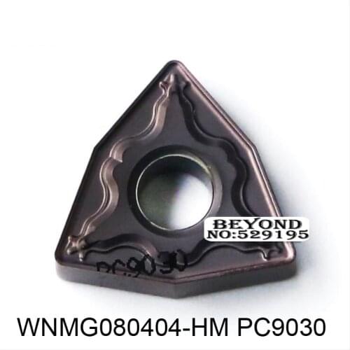 Original WNMG080404-HM PC9030 Carbide Inserts WNMG 080404 for Stainless Steel Lathe Cutter Tools Turning Tool Holder CNC