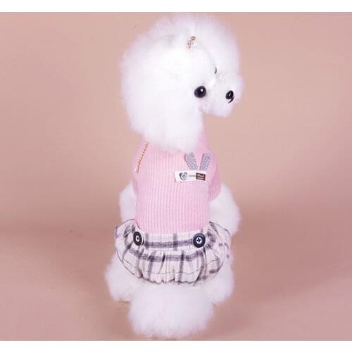 Dog Cat Jumpsuit Hoodie Pet Puppy Dress T-shirt 4 Legs Autumn/Spring Clothes Apperal 6 Sizes 2 Colours