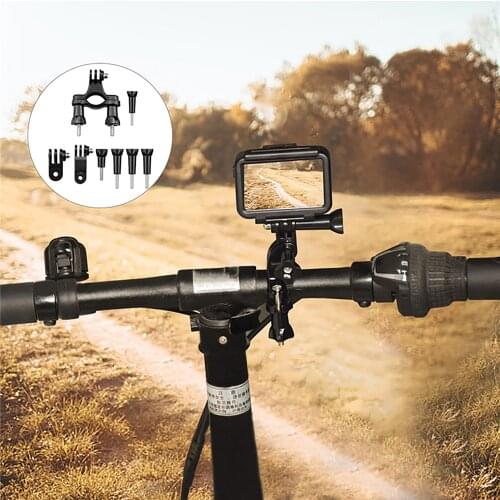 For GoPro Hero 5 6 7 8 Sports Camera Bicycle Motorcycle Handlebar Clip Bracket Holder Adapter for Osmo Action Camera Parts