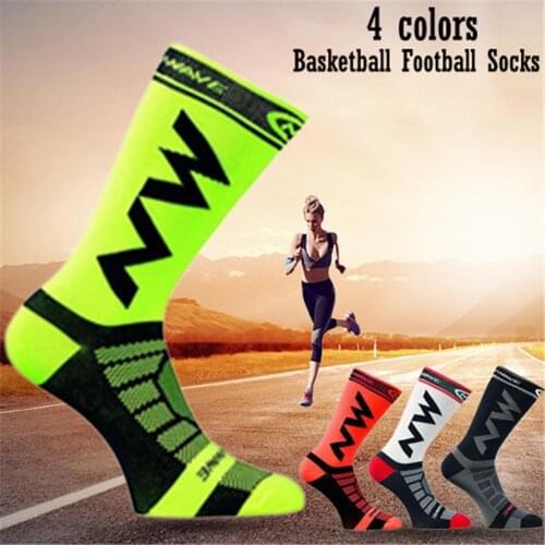 Cycling Sports Socks Male Womens Breathable Nylon Socks Sportswear Accessories For Outdoor Sports Running Elasticity knee-high