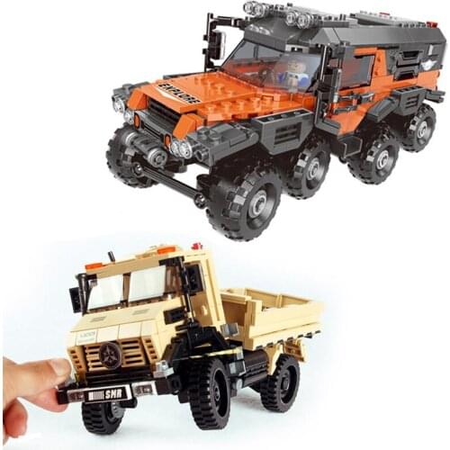 New 2 Styles Military Technic Car Series The Super Truck Model Set Building Blocks Bricks Toy for Children Education Gift X310