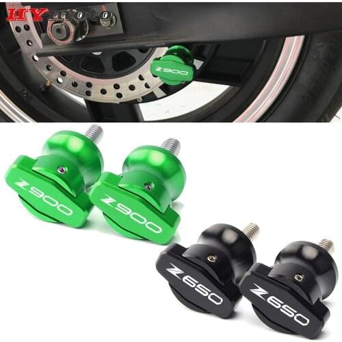 Newest For Kawasaki Z900 Z 900 Z650 Z 650 2017 2018 2019 2020 8MM Motorcycle CNC Accessories Swingarm Spools Slider Stand Screws