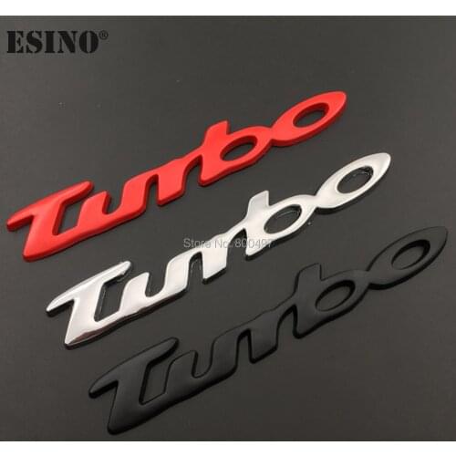 New Car Styling Turbo Boost Loading Boosting 3D Metal Chrome Zinc Alloy Emblem Badge Sticker Decal for Mitsubishi Subaru