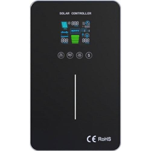 New MPPT Solar Controller 50A 60A 12V 24V 36V 48V Maximum PV Input Voltage DC150V HD LCD Display for Monitoring Solar Data