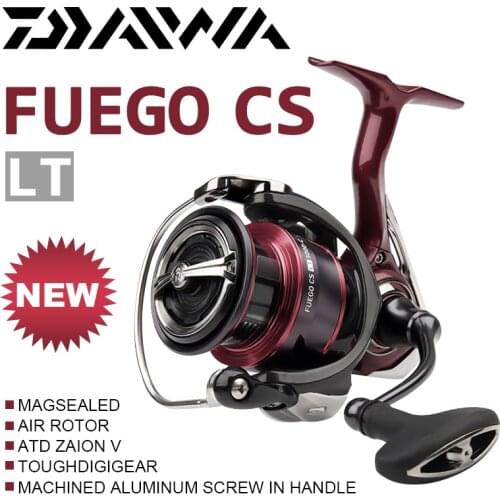 2021 New DAIWA FUEGO CS LT Fishing Spinning Reels 2000/2500/3000 6+1BB Gear Ratio 5.3:1/6.2:1 Max Drag 5kg/10kg Saltwater Wheels