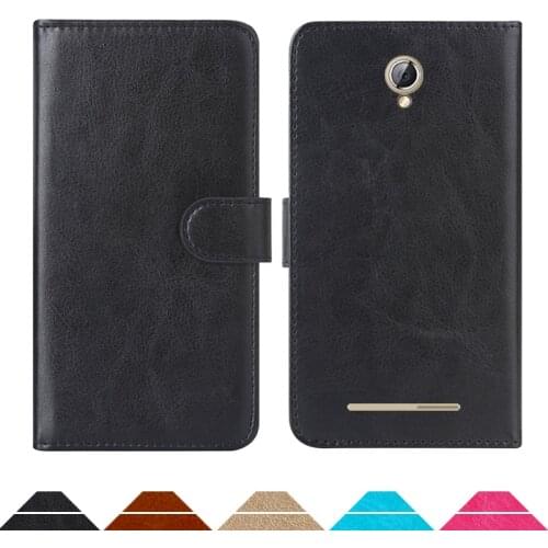 Luxury Wallet Case For Vertex Impress Saturn PU Leather Retro Flip Cover Magnetic Fashion Cases Strap