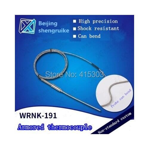 Leaded K type armored thermocouple