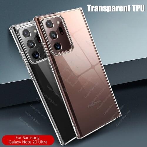 For Samsung Galaxy S20 FE S21+ A51 A71 M51 Note20 S20 Ultra Thin Soft TPU Silicone Transparent Case For Galaxy S20 Protect Cover
