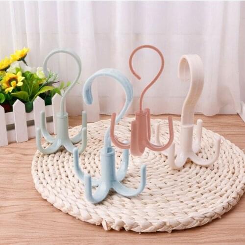 360 Degree Rotating Belt Hanger Scarf Tie Rack Holder Hook Closet Organizer