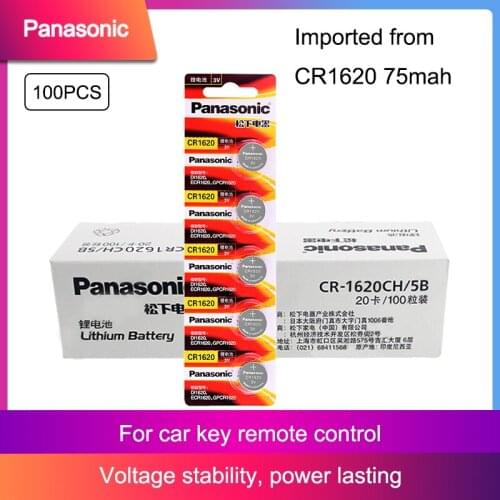 100Pcs 2021 Hot Promotion PANASONIC 3V CR1620 CR 1620 Watch Clock Batteries Button Coins Pilas Calculator Lithium Battery