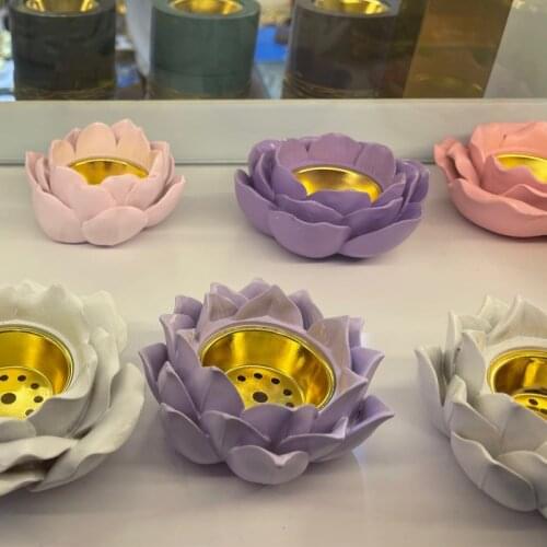 5PCs Ceramic Flower Incense Stick Holder Incense Burner Arabic Middle East Incense Burners Base Ornaments Home Wedding Decor