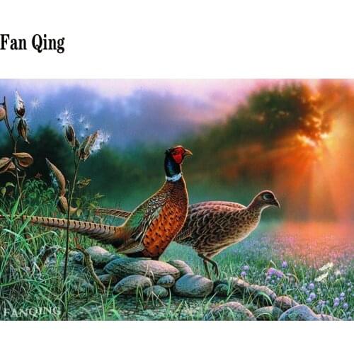 5D DIY Full Square/Round Diamond Painting Colorful golden pheasant Diamond Embroidery Rhinestone Cross Stitch Home Decor Gifts