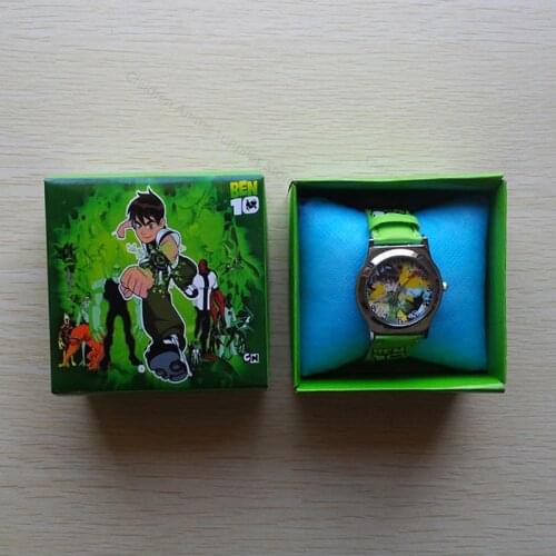 Ben 10 Cartoon Anime Figures Childrens Watch men Color Random Boxed Quartz Watch Fashion Kids Toys for Boys Birthday Gifts