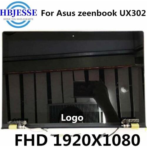 FHD For Asus zeenbook UX302 UX302L UX302LA LCD Display Panel +Touch Screen Digitizer Glass Sensor Assembly Upper Half Part