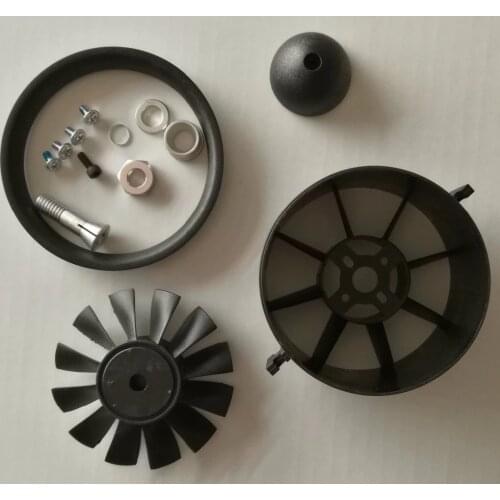 Freewing 70mm plastic EDF with 12 blades ducted fan suit for rc plane