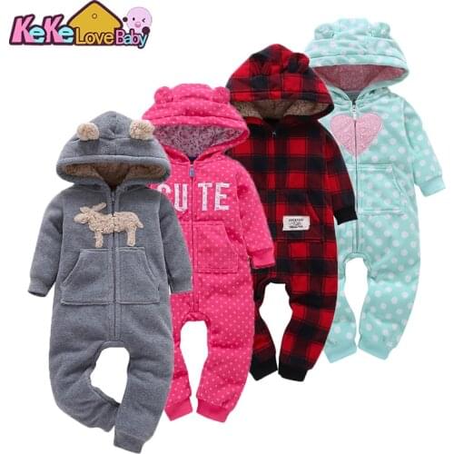 Baby Boy Romper Spring Newborn Girl Clothes Animal Soft Fleece Long Sleeve Hooded Jumpsuit Overalls New Born Infant Clothing