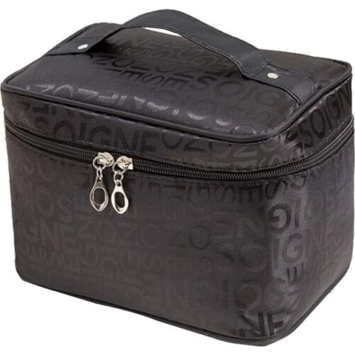 Extra Large Size Women Cosmetic Bag Letter Big capacity multi-function Travel Toiletry Bag zipper beauty Makeup Bag ZDH013