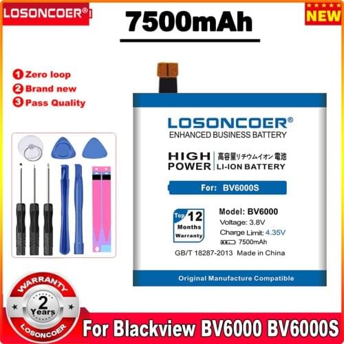 LOSONCOER Batteries For Blackview BV6000 Phones