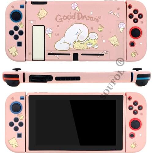 Dropshipping Silicone Case For Nintend Switch Protection Cute Cartoon Full Cover Shell JoyCons Controller For Nintend Switch