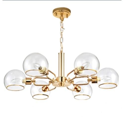 Modern Glass Chandeliers 6-Light Pendant Ceiling Lamp Light Lighting Decors