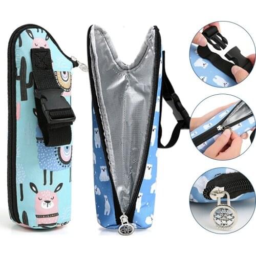 Baby Insulation Bottle Bag Breast Milk Warmer Bag Baby Thermal Bottle Hanging Stroller Bag Mummy Water Bottle Bag Accessories