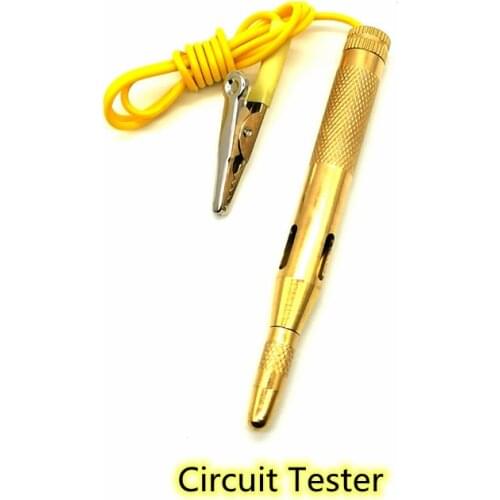 2021 New DC 6V 12V 24V Probe Light System Test Probe Lamp Auto Car Light Circuit Tester Lamp Voltage Test Pen Detector Copper