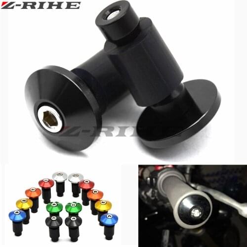 Universal 7/8" 22mm CNCMotorcycle Hand Bar Ends Handlebar Grips Ends FOR Ducati 900 SS 1098 S 1198 848 Bmw R 1200 GS S 1000R
