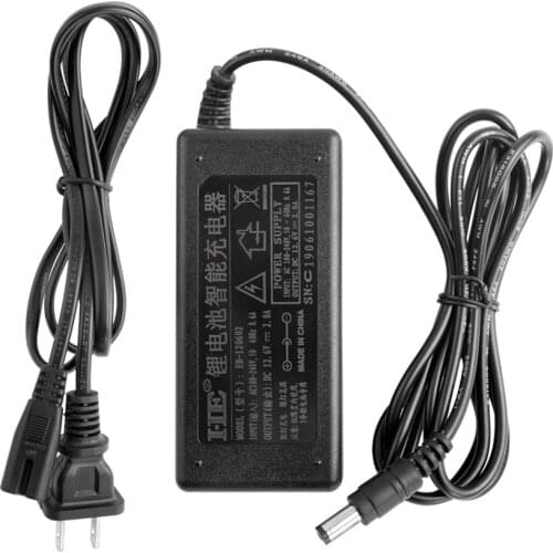 AC 100-240V To DC 12v 2A 3S Lithium Battery Charger 12V 2A Power Supply Cord 12.6V Adapter US/EU/UK For 3 series Li-ion battery