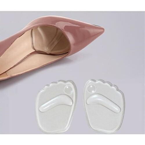 Women Gel Forefoot Insole Shoes Pads High Heel Soft Orthopedic Insole Anti-Slip Foot Protection Foot Cushions Pain Relief