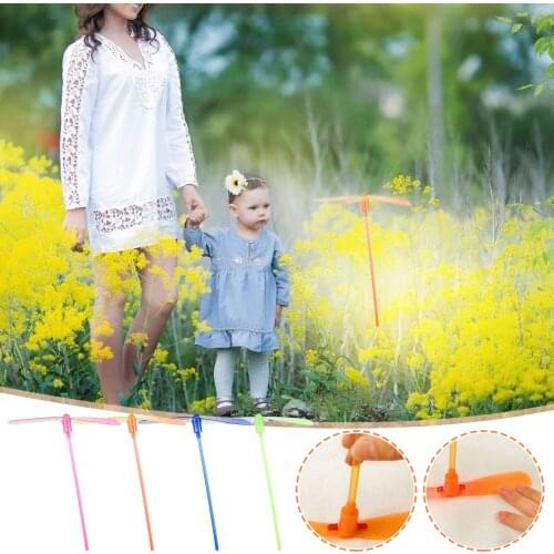Novelty Toys Children Bamboo Toys Spinning Flywheel Flying Saucer Toys 10PC Outdoor Fun Bamboo Dragonfly Spinning Flywheel Toy