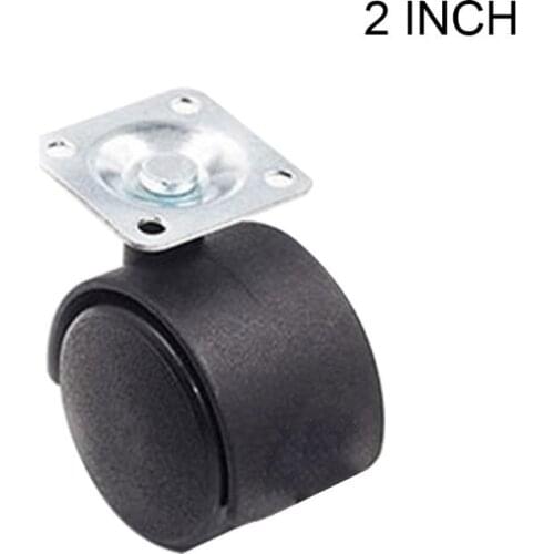 10Pcs/set Chair Furniture Universal Wheel Flat Plate Swivel Caster with Brake 875F