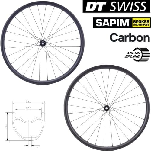 29er BOOST 148 Carbon MTB 33MM 360g RIM mit XT M8110 Micro Spline 12 Geschwindigkeit Hub für XC BIN MTB Bike Laufradsatz Tubeles