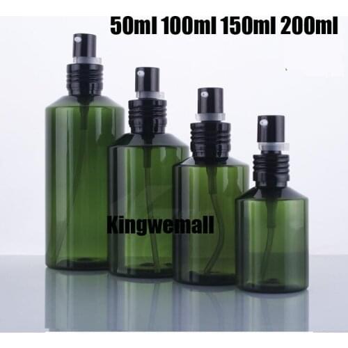 300pcs/lot 200ml Dark Green Pet Bottle, 200ML Green Lotion Bottle with lotion pump ,Plastic Shampoo Container