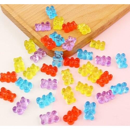 5Pc Cute Bear Nail Art Silicone Mini Gummy Bear Mold Candy Bear Resin Art Craft