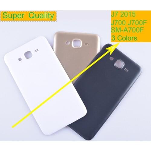 50Pcs/lot For Samsung Galaxy J7 2015 J700 J700F J700H J700M SM-J700F Housing Battery Cover Back Cover Case Rear Door Chassis