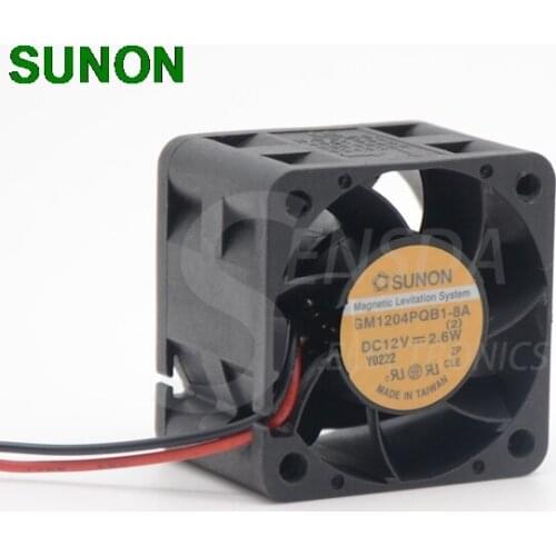 For Sunon GM1204PQB1-8A 12V 2.6W 4028 40mm 4cm 1U2U server power supply fan